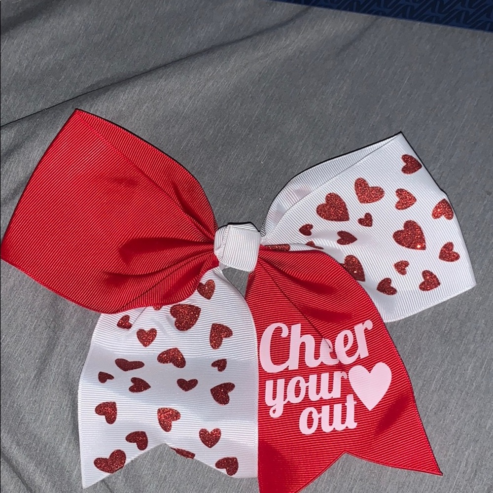 Red and White Bow